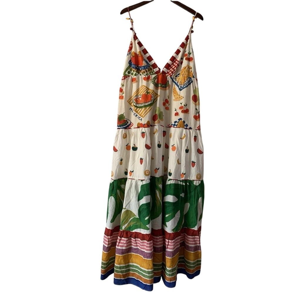 FARM RIO Mixed Picnic Maxi Dress Size XL New with Tag Sold out online - Picture 9 of 16